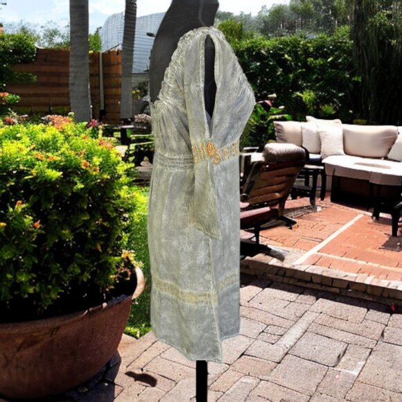 NWT SACRED THREADS (SM) Tie Dye Peasant Dress - Picture 3 of 10